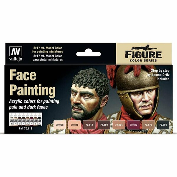 Homestead MC Effects Faces Painting Set - Set of 8 HO3303343